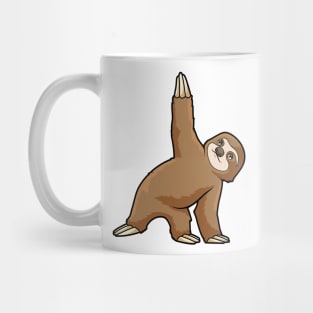 Sloth at Yoga Stretching exercises Legs Mug